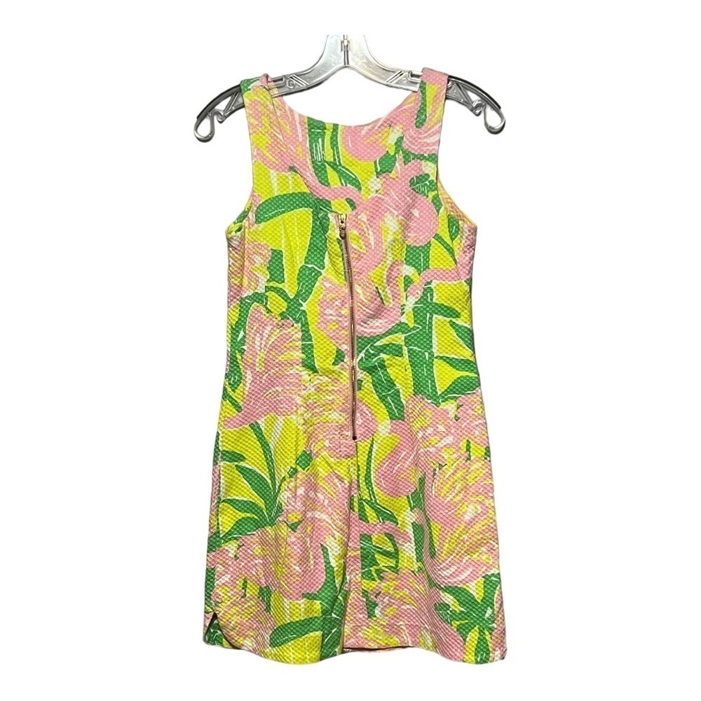 Lilly Pulitzer Target Summer Breeze Shift Dress Pink Green Floral Cotton Mini 2